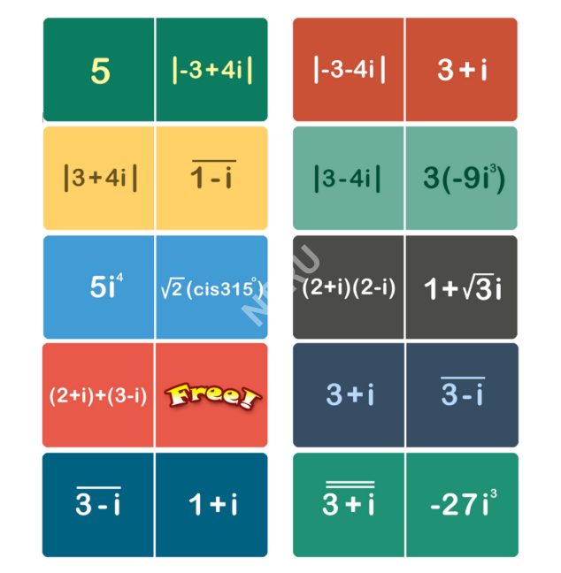 คู่มือวิธีการเล่นเกมโดมิโน (Domino) เรื่องจำนวนเชิงซ้อน