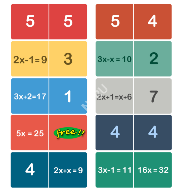 คู่มือวิธีการเล่นเกมโดมิโน (Domino) เรื่องสมการ