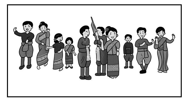 ลวดลายบนวัสดุแผ่นผืน