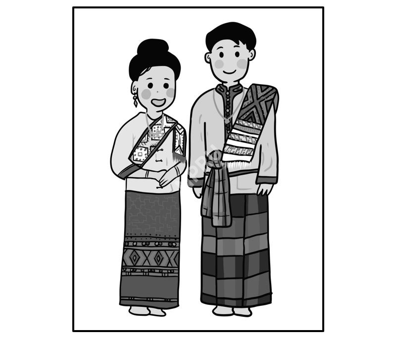 ลวดลายบนวัสดุแผ่นผืน