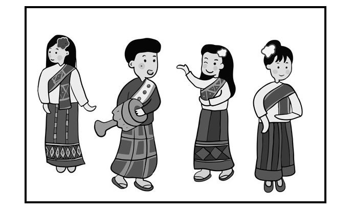 ลวดลายบนวัสดุแผ่นผืน