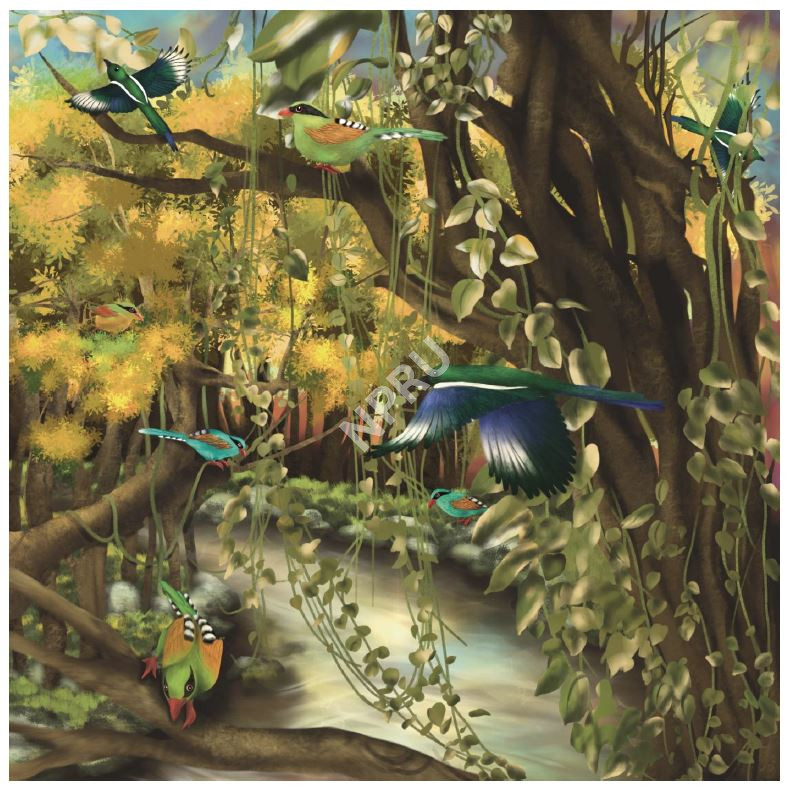 ลวดลายบนวัสดุแผ่นผืน