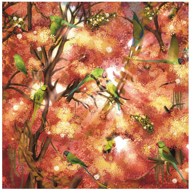 ลวดลายบนวัสดุแผ่นผืน