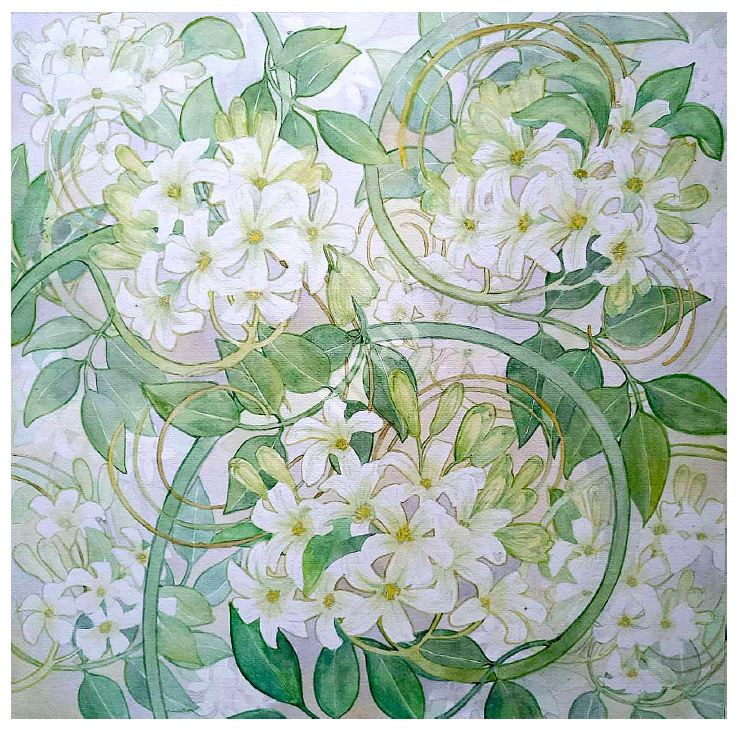 ลวดลายบนวัสดุแผ่นผืน