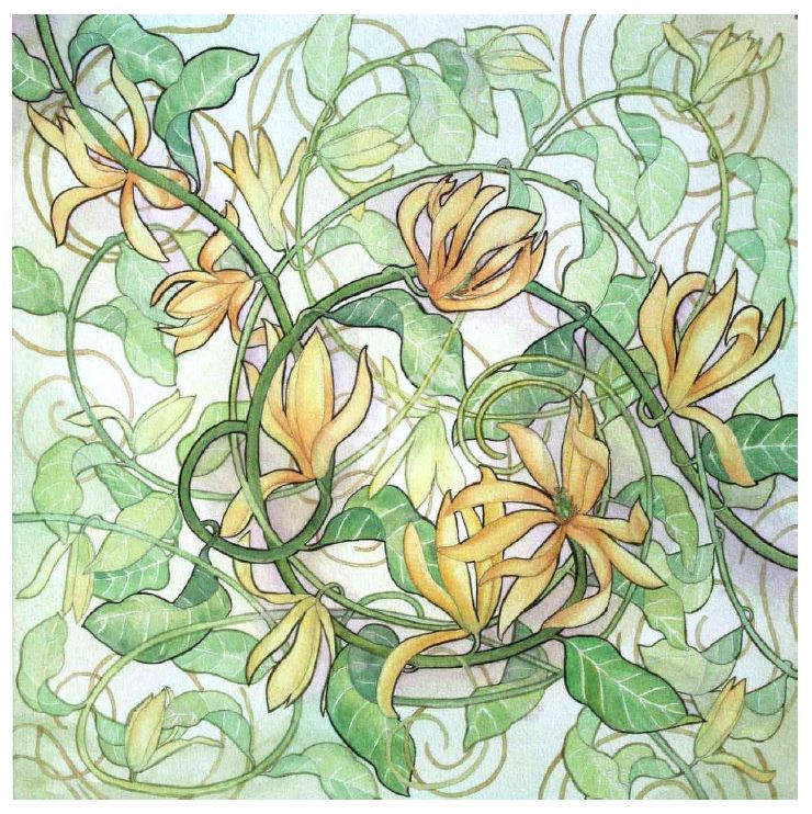 ลวดลายบนวัสดุแผ่นผืน